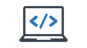 png transparent black and blue laptop computer illustration computer programming programmer icon design software developer icon coder blue web design text removebg preview